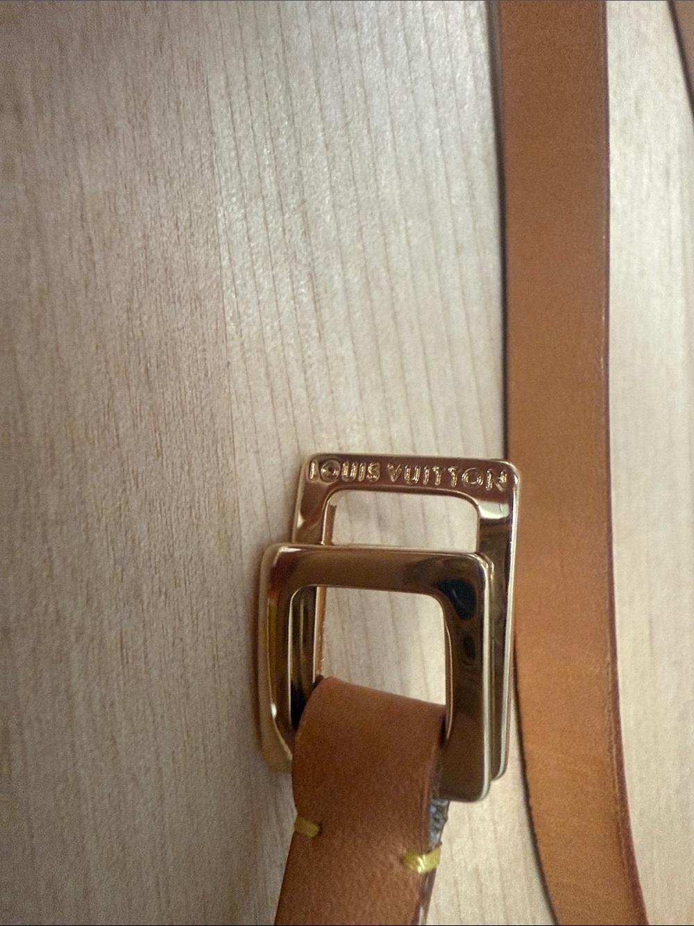 Louis Vuitton Brown Monogram Mini Pochette Gold Chain includes LV skinny belt - Picture 4 of 12